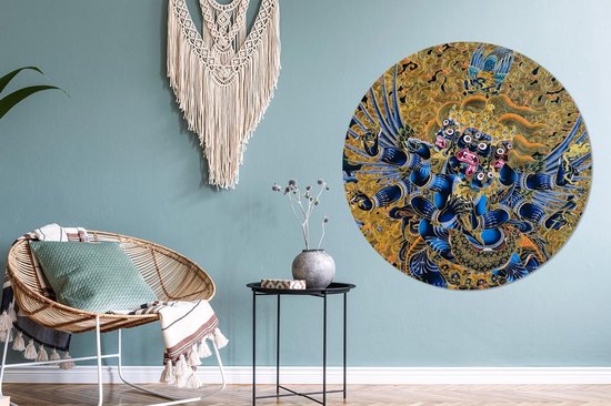 WallCircle - Wall Circle - Wall Circle - Bhoutan - Art - Culture - Aluminium - Dibond - 140x140 cm - Intérieur et Extérieur
