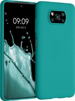 kwmobile telefoonhoesje voor Xiaomi Poco X3 NFC / Poco X3 Pro - Hoesje voor smartphone - Back cover in mat petrol