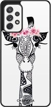 Samsung a52s hoesje - Giraffe | Samsung Galaxy A52 5G case | Hardcase backcover zwart