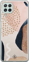 Samsung A22 4G hoesje siliconen - Abstract dots | Samsung Galaxy A22 4G case | multi | TPU backcover transparant