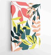 Abstracte kunst natuur achtergrond vector. Modern shape line art behang 2 - Moderne schilderijen – Verticaal – 1933708193 - 115*75 Vertical
