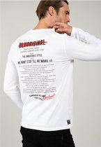 DEELUXE T-shirt met opschrift RAISED White