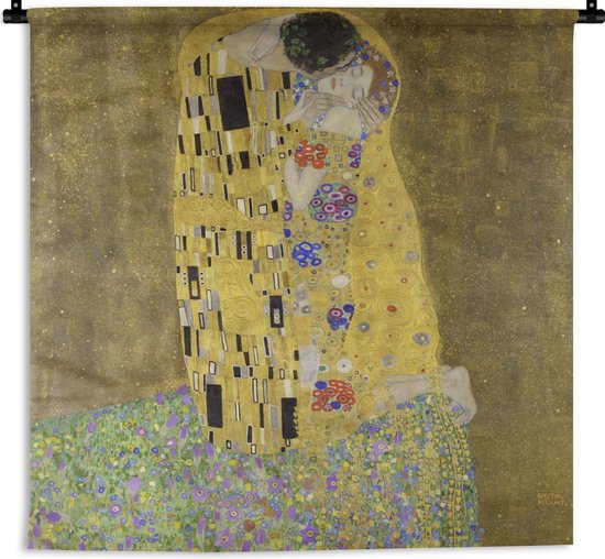 Tapisserie - Le Baiser - Gustav Klimt - 60x60 cm - Tapisserie