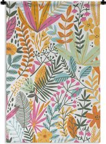 Tapisserie - Tissu mural - Été - Plantes - Fleurs - Feuilles - 120x180 cm - Tapisserie