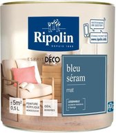 Ripolin matte seram blauwe binnenmuur kleur verf 0,5L