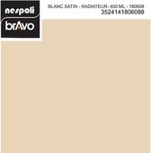 Speciale satijn witte radiator aerosol 400 ml, NESPOLI