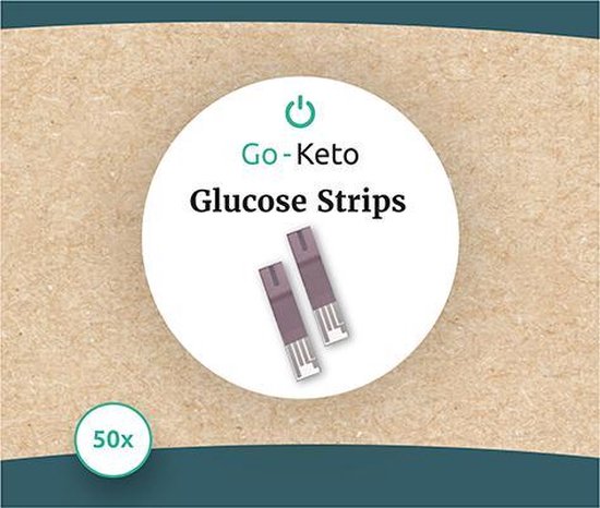 Bloedglucose test strips 50 stuks voor de Go-Keto of GK Dual meter