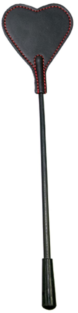 Goedkoopste Bad Kitty – 25 cm Mini Zweepje ‘Single Tail’ met Hart Vorm voor de Speelse Discipline - Zwart