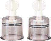 EasyToys - Tepelzuigers Groot - Tepelzuigers Set voor Mannen en Vrouwen - BDSM - Sex Toys voor Vrouwen - Seksspeeltjes - Clitoris Stimulator - 2 stuks - Transparant