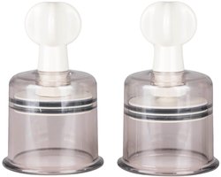 EasyToys - Tepelzuigers Groot - Tepelzuigers Set voor Mannen en Vrouwen - BDSM - Sex Toys voor Vrouwen - Seksspeeltjes - Clitoris Stimulator - 2 stuks - Transparant
