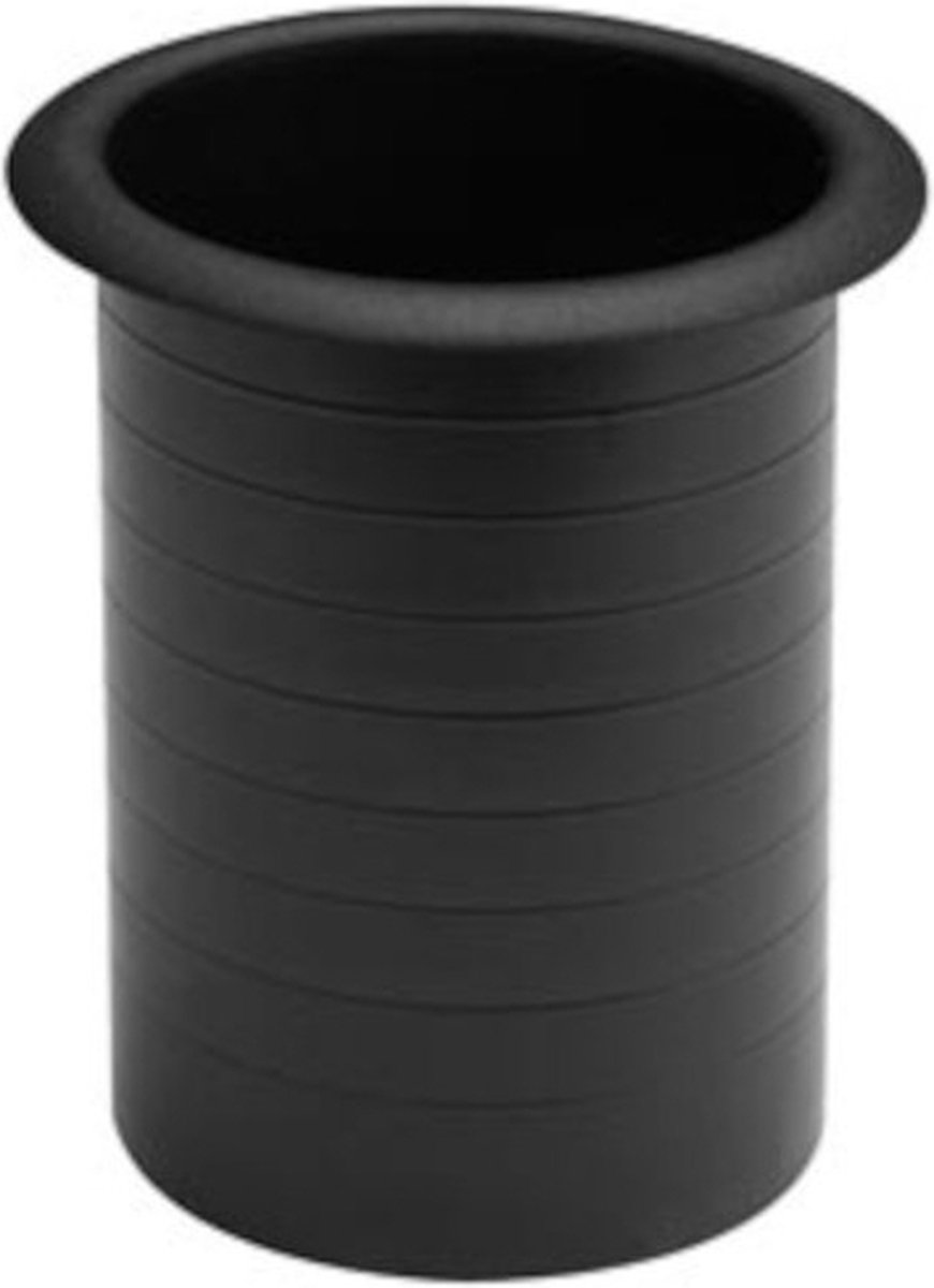 HQ-Power Basreflexbuis, voor luidsprekerkast, met beschermingsrooster, Ø 95 x 113 mm, kunststof, zwart