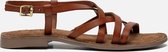 Lazamani Sandalen cognac - Maat 40