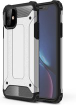 Mobiq Rugged Armor Case iPhone 11 | Stevige back cover | TPU en Polycarbonaat | Stoer ontwerp | Schokbestendig hoesje Apple iPhone 11 (6.1 inch)