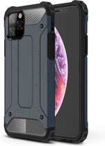 Mobiq - Rugged Armor Case iPhone 11 Pro Max - donkerblauw