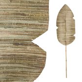 PTMD Gedroogde Bloem Bamboe Steel Palmblad - 31 x 1 x 190 cm - Goud