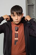 Bellaire jongens t-shirt met logo Rust Brown W21