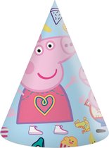 Nickelodeon Feesthoedjes Peppa Pig Karton Blauw/roze 6 Stuks