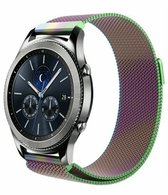 Milanees Smartwatch bandje - Geschikt voor  Samsung Gear S3 Milanese band - regenboog - Horlogeband / Polsband / Armband