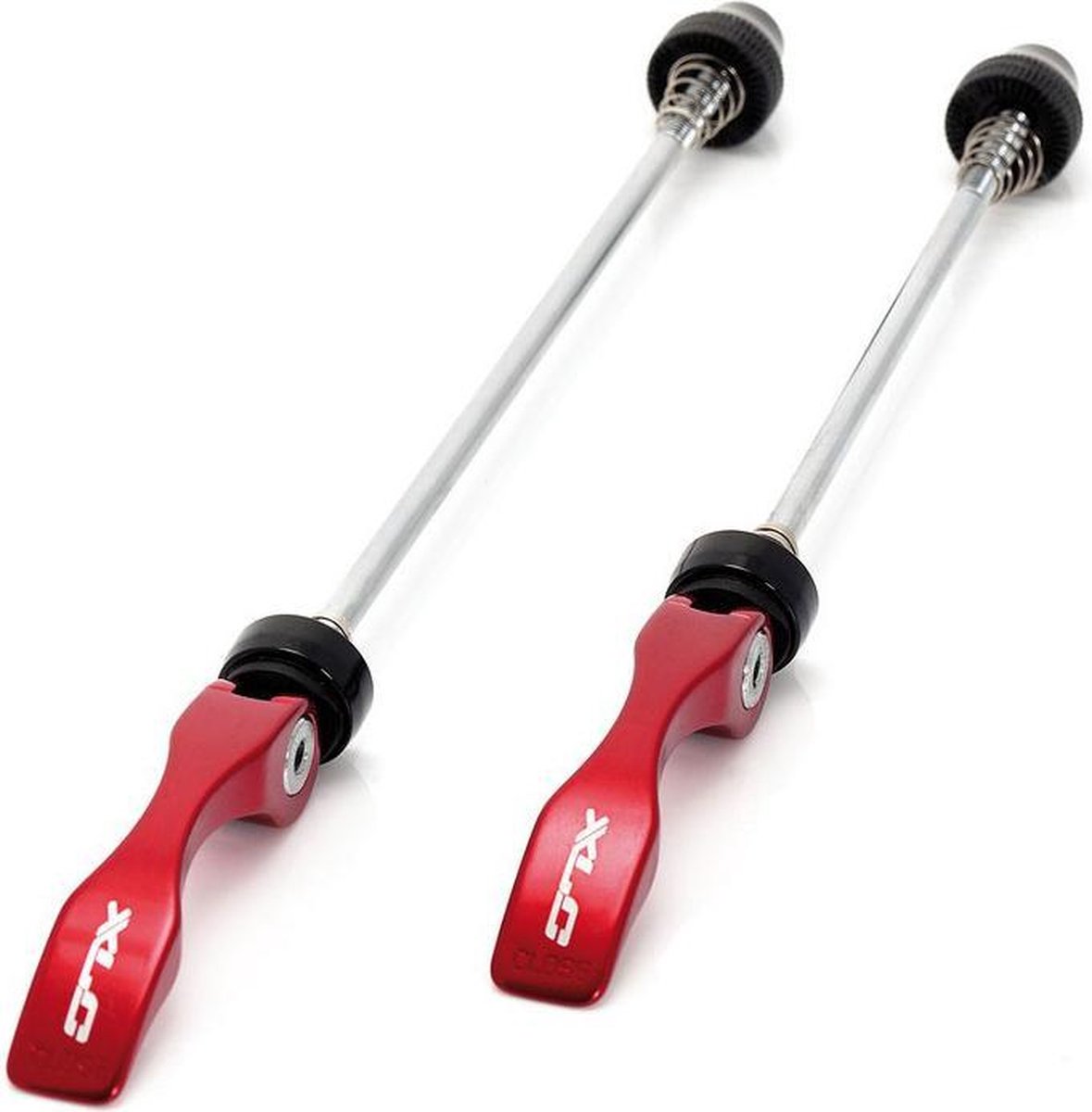 XLC naafdeel blocage staal (set van 2 stuks) QRL02 zwart/rood