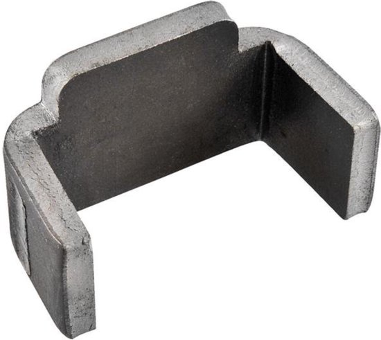 2 stuks roestvrijstalen spansluiting, 58 mm veerbelaste