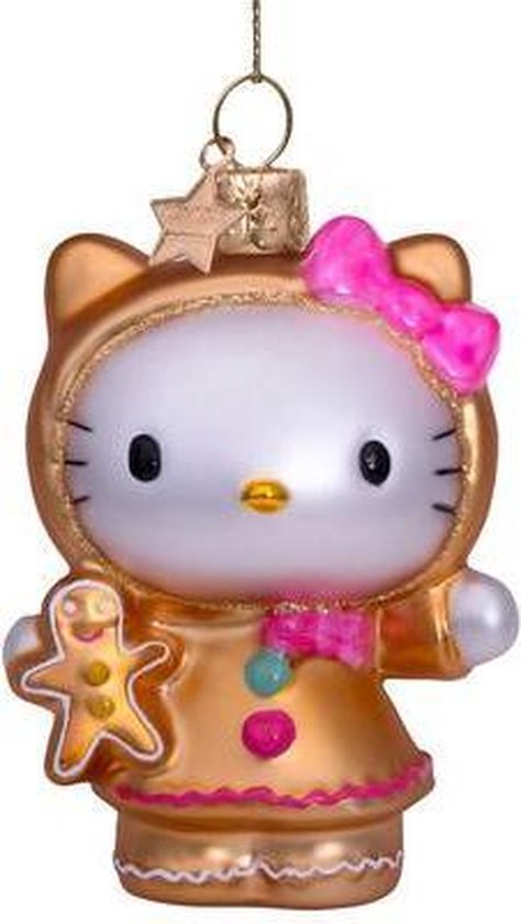 Ornament glass Hello Kitty gingerbread H9cm w/box