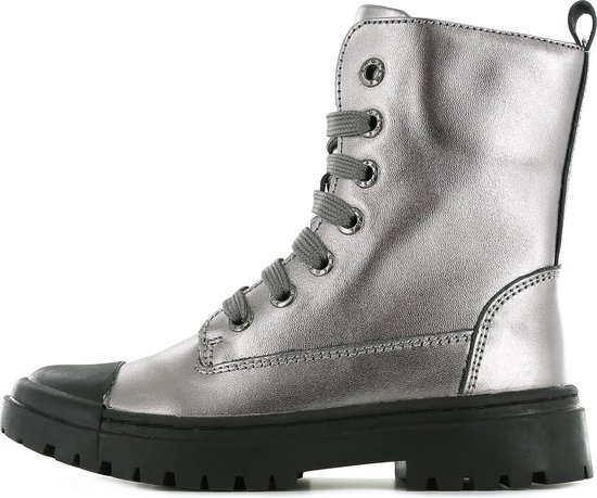 Bikerboots | Meisjes | Old Silver | Leer | Shoesme | Maat 26