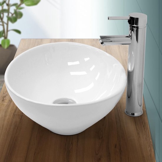 Lavabo céramique blanc 410 x 330 x 140 mm