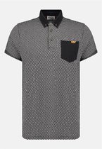 DEELUXE Poloshirt met jacquard patroonEARLON Black
