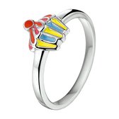 The Kids Jewelry Collection Ring Cupcake - Zilver