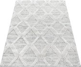 Scandinavisch vloerkleed - Pitea Diamond Grijs 280x370cm