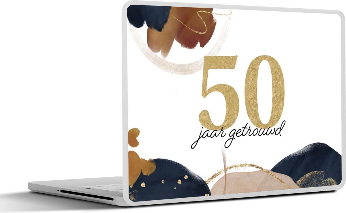 Laptop sticker - 11.6 inch - Spreuken - Huwelijk - 50 jaar getrouwd - Quotes - 30x21cm - Laptopstickers - Laptop skin - Cover
