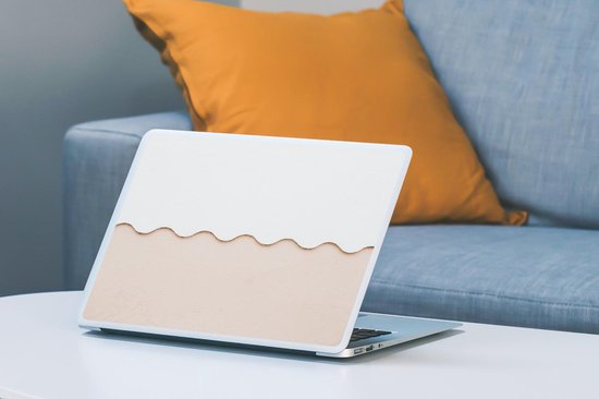 Sticker pour ordinateur portable - 13,3 pouces - Été - Wit - Rose - 31x22,5cm - Autocollants pour ordinateur portable - Skin pour ordinateur portable - Housse