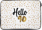 Housse ordinateur 13 pouces - Anniversaire - 90 ans - Dot - Housse ordinateur