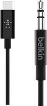 Belkin RockStar™ 3.5mm Audiokabel met USB-C™ Connector - 0,90 m - Zwart