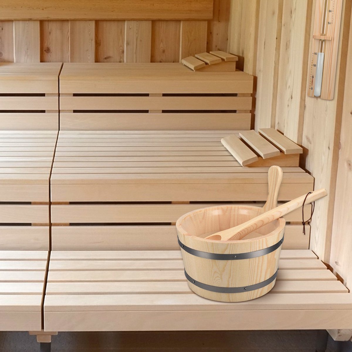 Saunacuip met inzetstuk HWC-B26, sauna accessoires saunacuip sauna