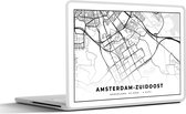 Laptop sticker - 12.3 inch - Kaart - Nederland - Amsterdam-Zuidoost - 30x22cm - Laptopstickers - Laptop skin - Cover