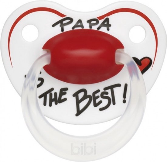 Bibi Happiness fopspeen - Papa is the Best - 0-6 mnd - Bibi
