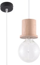 Trend24 Hanglamp Milo - E27 - Natuurlijk Hout