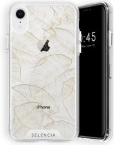 Selencia Zarya Fashion Extra Beschermende Backcover iPhone Xr hoesje - Gold Botanic