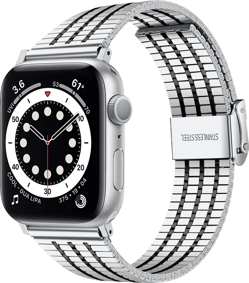 Strap-it Classic Siliconen band - Geschikt voor Apple Watch Series 1/2/3/4/5/6/7/8/9/10/11/SE/SE2/SE3/Ultra (2/3) - Donkerblauw - Bandje siliconen sport loop - iWatch sportbandje voor maat: 44mm / 45mm / 46mm / 49mm