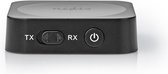 Nedis Bluetooth Zender / Ontvanger - Input: 1x AUX - Output: 1x AUX - SBC - Maximaal 1 Apparaat - Maximale batterijduur: 6 uur - Zwart