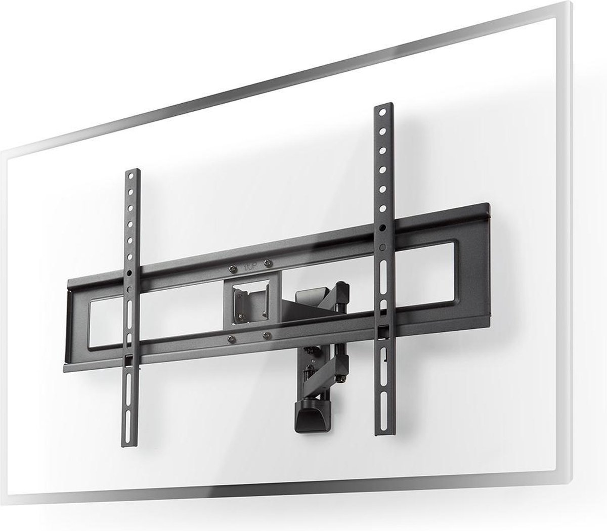 Nedis Draai- en Kantelbare TV-Muurbeugel | 37-70 " | Maximaal schermgewicht: 25 kg | Kantelbaar | Draaibaar | Minimale muurafstand: 79 mm | Maximale muurafstand: 427 mm | 3 Draaipunt(en) | ABS / Staal