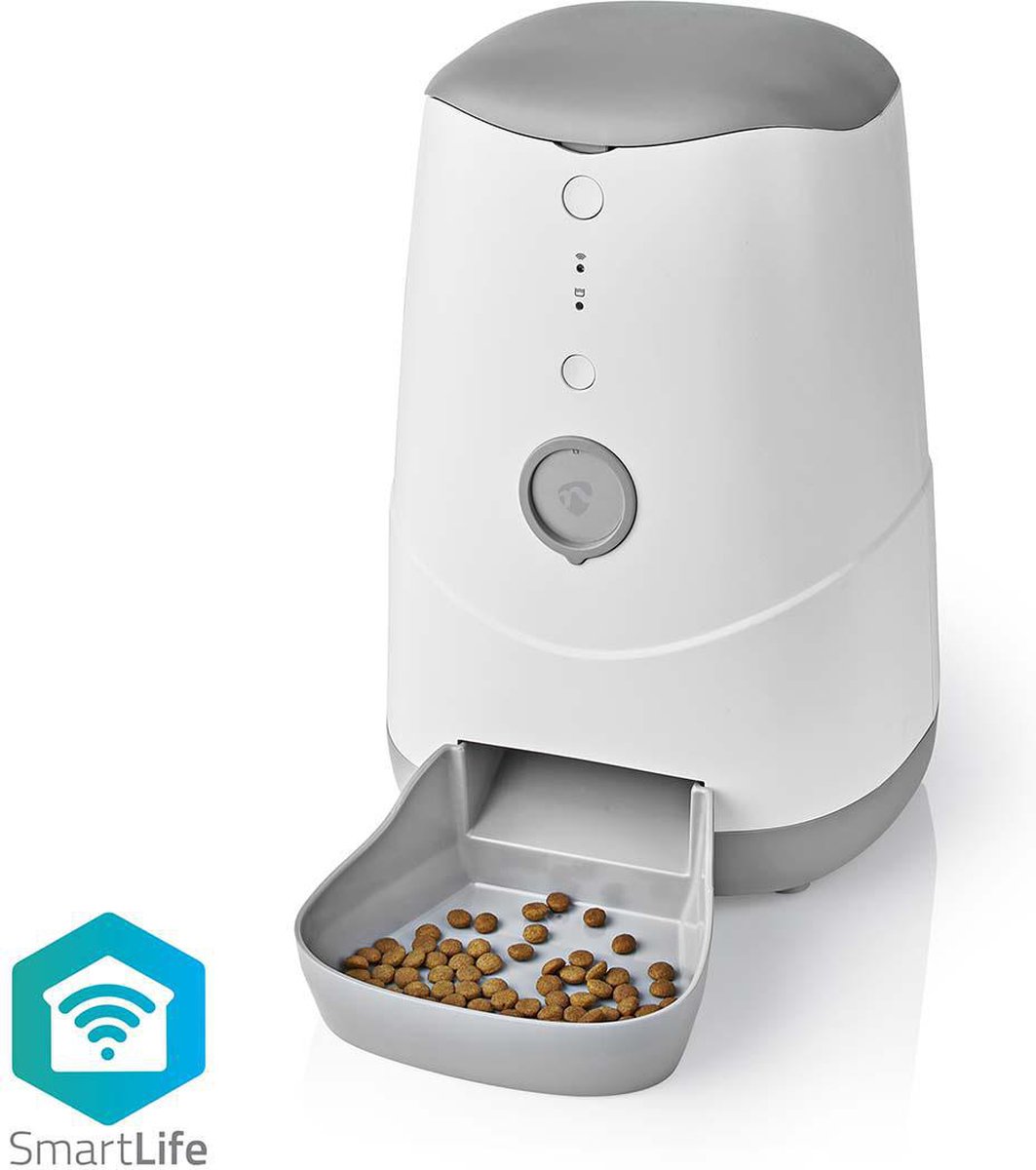 Nedis SmartLife Voerautomaat 3,7L Wit met App