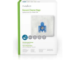 Nedis Stofzuigerzak - 12 Stuks - Synthetisch - Meest verkocht voor: Miele - Wit