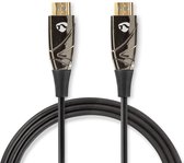 Actieve Optische High Speed HDMI™-Kabel met Ethernet | HDMI™ Connector | HDMI™ Connector | 4K@60Hz | 18 Gbps | 100.0 m | Rond | PVC | Zwart | Gift Box