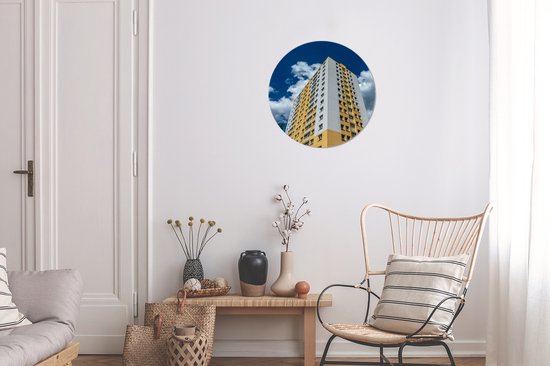 Un plat vu de dessous en Stockport Wall cercle aluminium ⌀ 30 cm - impression photo sur cercle mural / cercle vivant / cercle jardin (décoration murale)