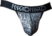 Marco Marco Thong Granite Zwart - MAAT M - Heren Ondergoed - String voor Man - Mannen String