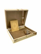 Limited edition Koran box met een Koran, gebedskleed, esans en een tasbih taupe