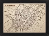 Decoratief Beeld - Houten Van Purmerend - Hout - Bekroned - Bruin - 21 X 30 Cm