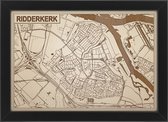 Decoratief Beeld - Houten Van Ridderkerk - Hout - Bekroned - Bruin - 21 X 30 Cm